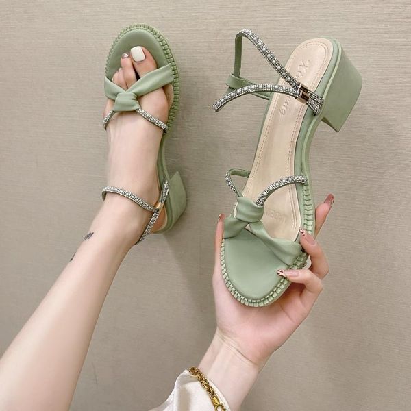 

sandals comfort shoes for women summer heels all-match med suit female beige gladiator girls rhinestone fashion clear m, Black