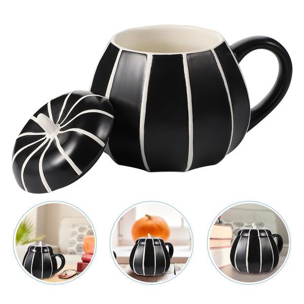

mugs 1pc ceramic mug home office water cup unique pumpkin portable