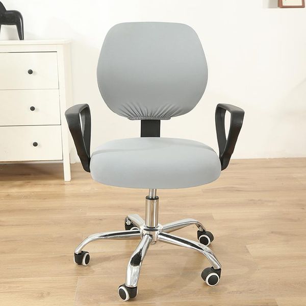 

chair covers split office elastic stretch computer solid color seat cover