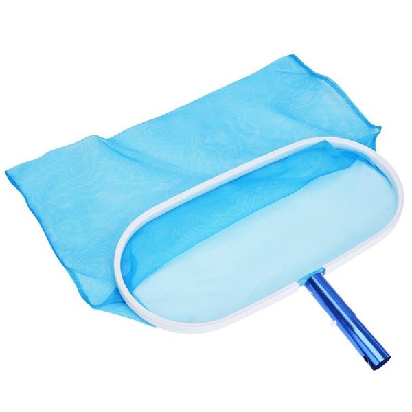 

pool & accessories fine leaf durable cleaning rake salvage practical swimming deep water rubbish tool mesh net aluminium frame