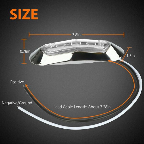 

red amber car led dust-proof for truck trailer pickup parts replacement emergency lights