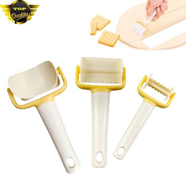 

baking & pastry tools 1pc rolling cookie cutters dough round/square cutter roller slices biscuit cookies gingerbread dumpling