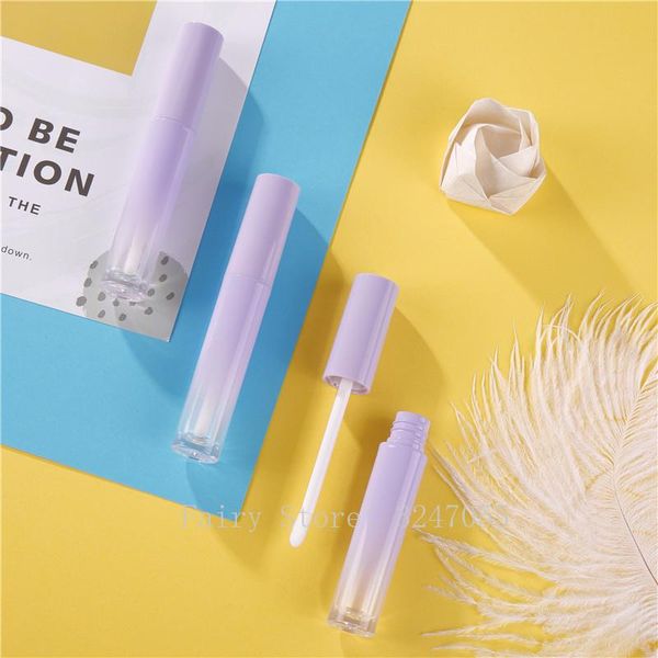 

storage bottles & jars 5ml 30/50/100pcs round gradient purple lip gloss tube,diy empty liquid lipstick bottle,portable cosmetic container sh