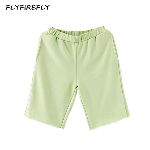 

high waist shorts women short panties korean green spandex casual black joggers ripped pink summer 2021 women's, White;black