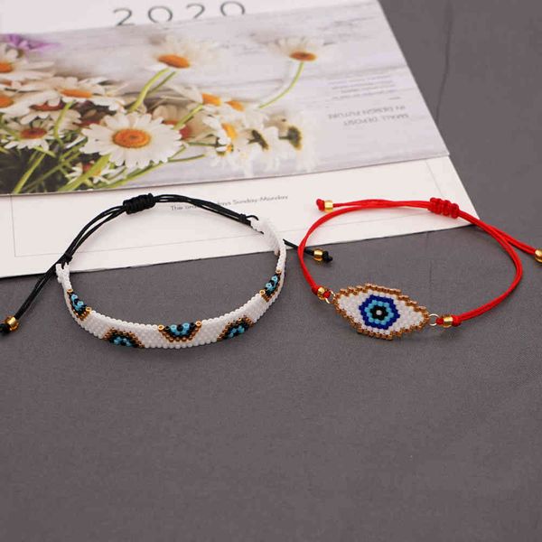 

go2boho turkish evil bracelets set miyuki bracelet for girl lucky eye pulsera femme beads jewelry women gift for friends, Golden;silver