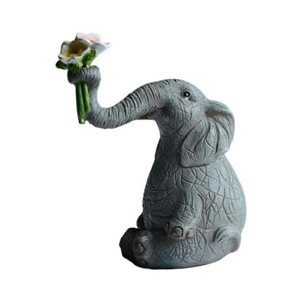 

novelty items daily collection lucky elephant figurines fairy garden animal ornaments home decor tabledecoration souvenir crafts