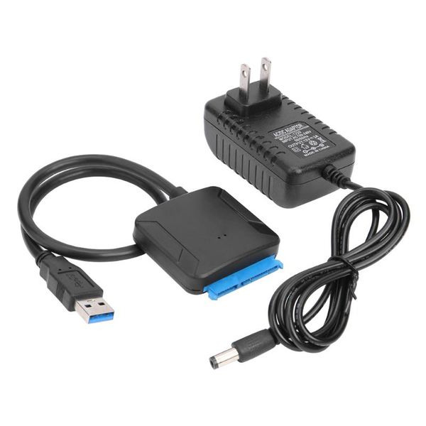 

hubs usb 3.0 to sata 3 cable adapter convert cables support 2.5/3.5 inch external hdd ssd hard disk drive