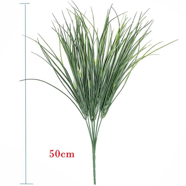 

20pcs plastic grass artificial plants fake onion green tree leaf tropical shrub for home garden partition plant wall decor decorative flower