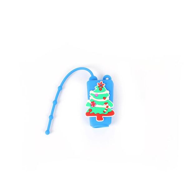 

christmas hand sanitizer silicone case gel makeup container cleanser liquid with empty bottle santa clause bottle clause xmas gifts gge1891