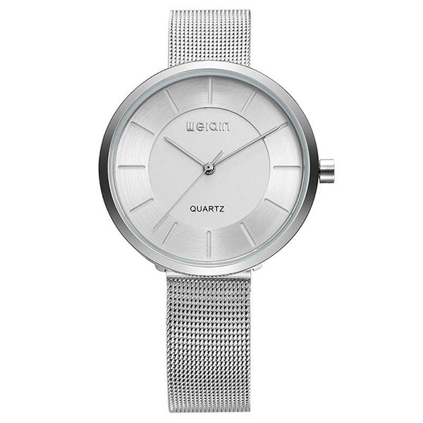 

brand fashion leisure simple ladies watch stainless steel watchband quartz gift relogio feminino wristwatches, Slivery;brown