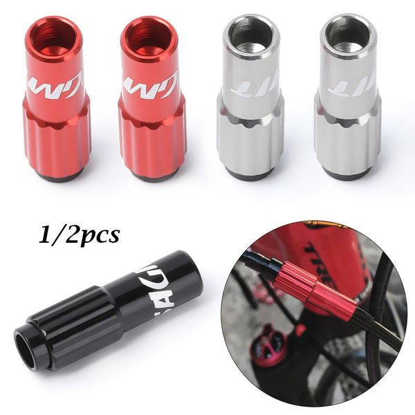 1/2 pcs estrada de bicicleta de estrada peças de linha de cabo ajustar tampas de habitação micro parafusos ajustáveis ​​MTB conector de mudança de engrenagem de freio