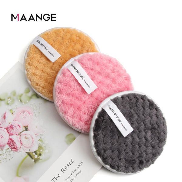 

sponges, applicators & cotton lazy makeup remover pads soft microfiber professional reusable make up removal puff face cleansing cosmetic ac