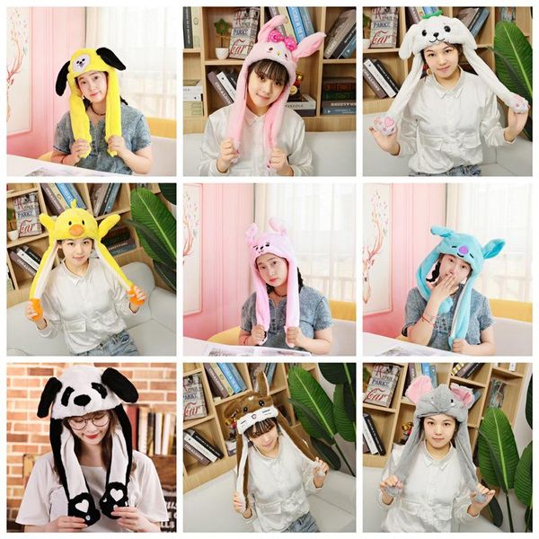 

beanies fashion hat ear moving jumping preppy cute ears funny toys cap good gift for women girls cosplay