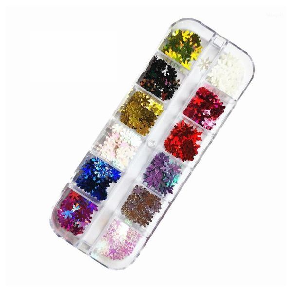

grid ultra-thin laser snowflake sequins nail art white decoration pink paillette flake thin glitter las j2u41, Silver;gold