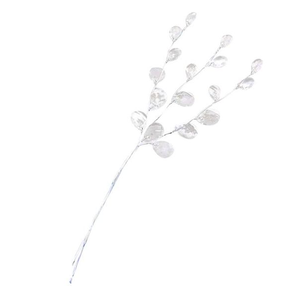 

decorative flowers & wreaths 10pcs crystal bud branches artificial flower twigs for wedding party home snow decoration diy craft fake