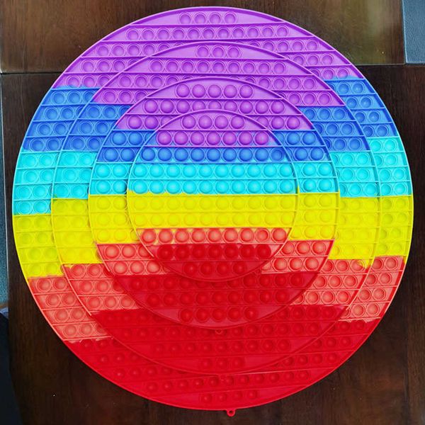 

rainbow 20cm 30cm 40cm 50cm mega large giant toy fidget bubbles board toys chessboard shapes push bubble finger fun puzzle jigsaw stress rel