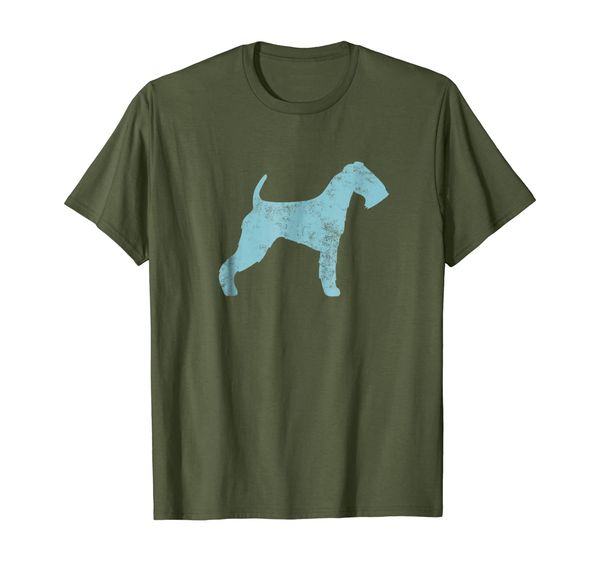 

graphic welsh terrier dog owner novelty t-shirt, White;black
