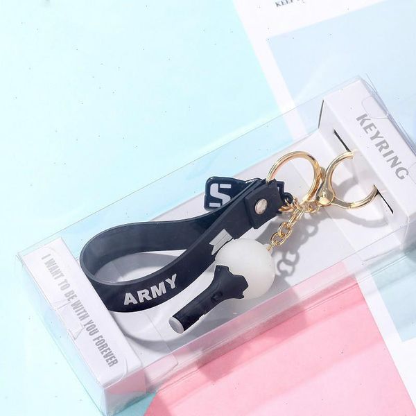 

kpop bangtan womens hoodies boys exo got7 twice nct lights keychains 3d soft silicone creative keyrings bag pendant key tings, Black