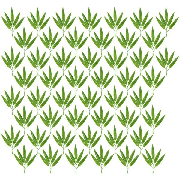 

pcs simulated bamboo leaves branches adornment pole decor decorative flowers & wreaths