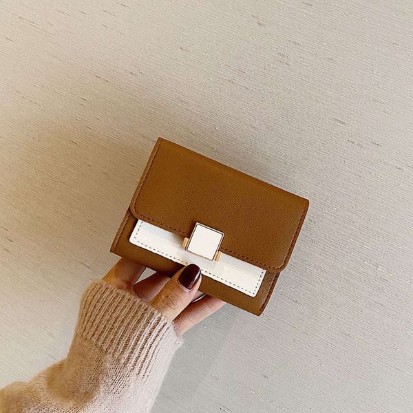 

women's color contrast wallet, Black