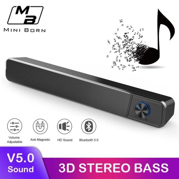 

wireless bluetooth speaker portable soundbar tv subwoofer 5.0 home theater 4d stereo music centers computer speakers