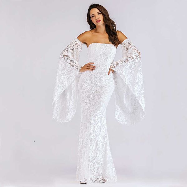 

luxury party evening dress summer bra flare sleeve evening dr's lace, Black;gray