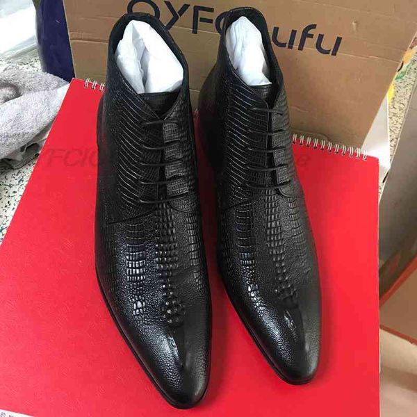 

dress shoes men black chelsea boots genuine leather mens wingtip brogue casual ankle lace up designer brand zlu9