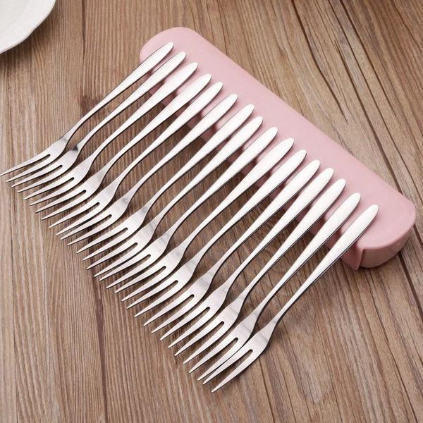 

forks dessert stainless steel fruit fork set of 12 cocktail