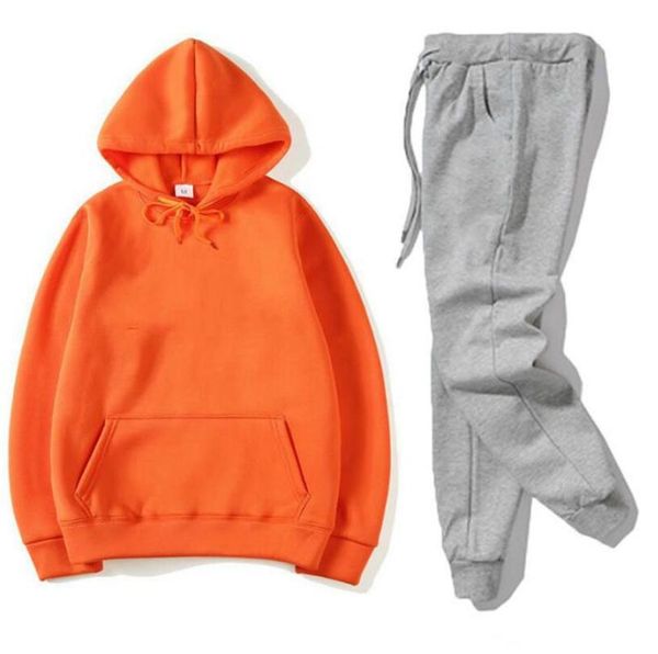 

men's tracksuits /women sweat suit hoodies+pants hooded sweatshirt sweatpants fashion slim fit men set hoodie pant hip hop pullover out, Gray