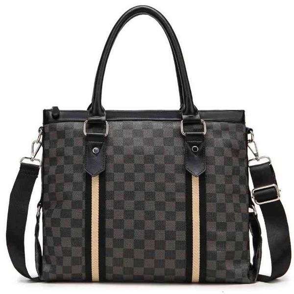 

handbag portable men's bag business commuter horizontal briefcase single shoulder diagonal span pu leather, Black;red