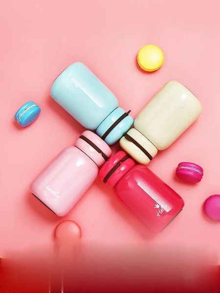 

water bottles insulation cup girl heart ins mini portable small simple custom stainless steel student