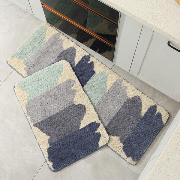 

carpets kitchen floor mats 2 piece set of household entry balcony strip non-slip mat toilet absorbent carpet