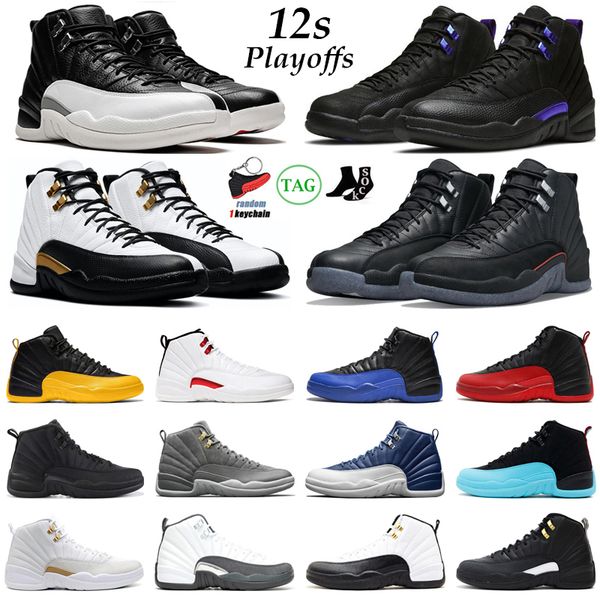 

2022 playoffs 12 12s men basketball shoes jumpman royalty taxi utility reverse flu game twist dark grey the master winterized mens trainers