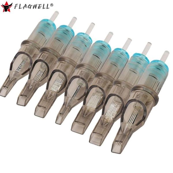 

tattoo needles 10pcs 0.35mm disposable cartridge semi permanent makeup eyebrow lips microblading pen supplies rm blue