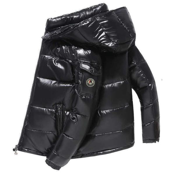 

bright men's down jacket anti-season new lovers short winter coat, Black