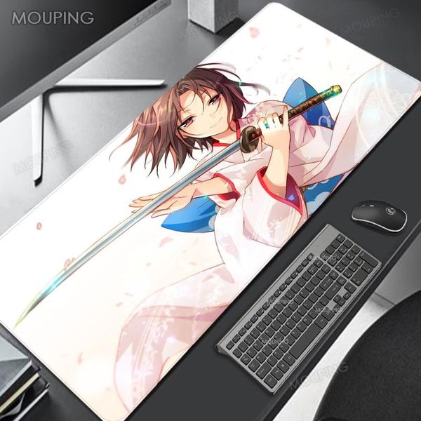 

mouse pads & wrist rests mat xxl katana pad white blue carpet extended gaming computer mats gamers accessories 800x400 deskmat 900