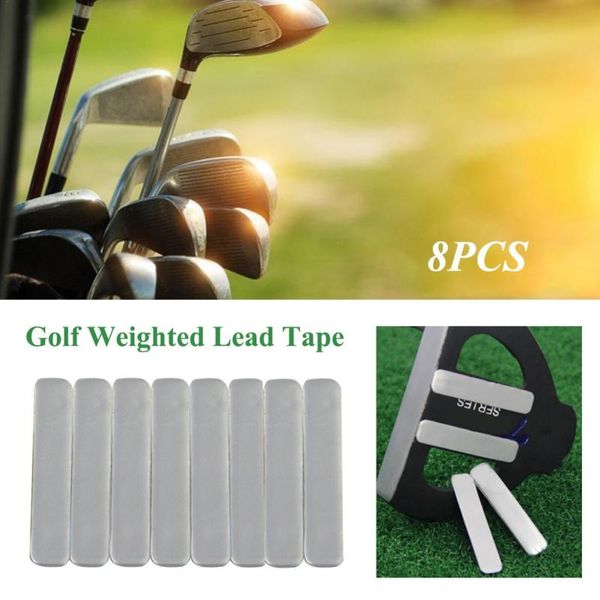 

golf training aids 8cs/pack adhesive lead tape strips accessaries adds power weight to club tennis racket iron putter racquets2