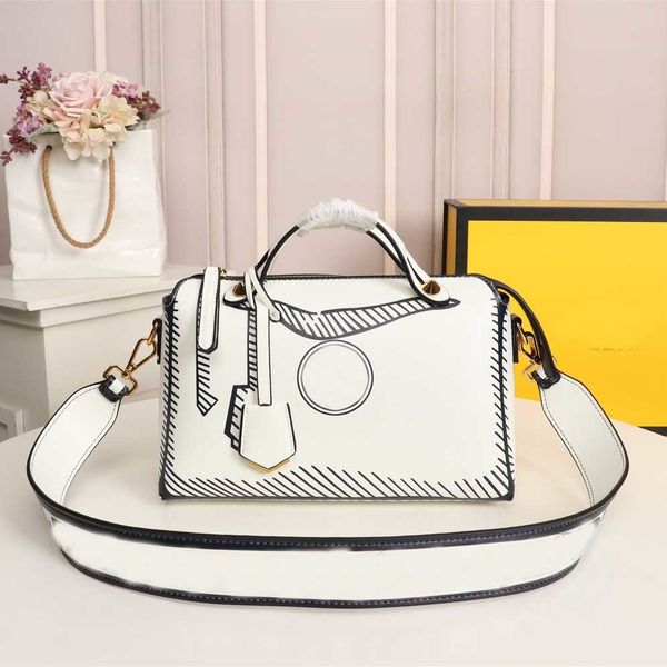 

fashion two color messenger bag design leather fun box urban handbag