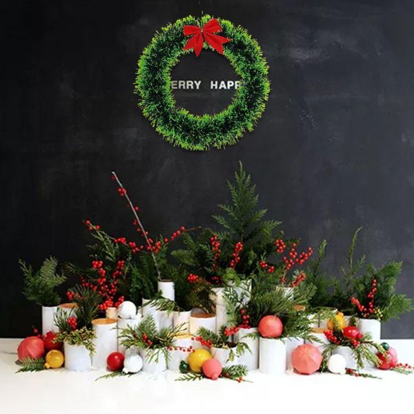 

decorative flowers & wreaths 1pcs artificial decorations christmas garlands for front door hanger outdoor hanging garland holiday home