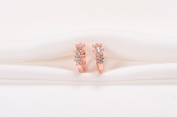 

stud 925 sterling silver blue crystal hoop earrings stars design earring for women korea japan party jewelry, Golden;silver