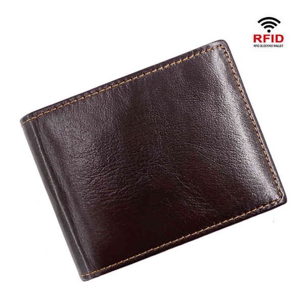 

men's leather wallet, short purse, rfid business card bag, Red;black