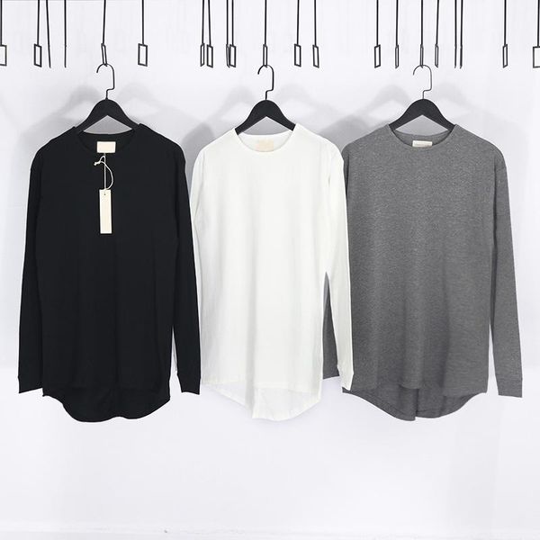 

men's t-shirts high street brand fg classic loose-fitting peplum layered tee men's oversized casual cotton streetwear women t shirt, White;black
