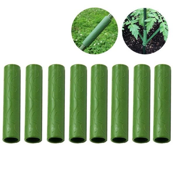 

watering equipments green connector pipes climbing rattan parts garden support tube fitting diy durable vegetable 12pcs straight connectors