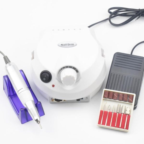 

nail art equipment electric drill machine manicure drills accessory pedicure kit file bit tools1, Silver