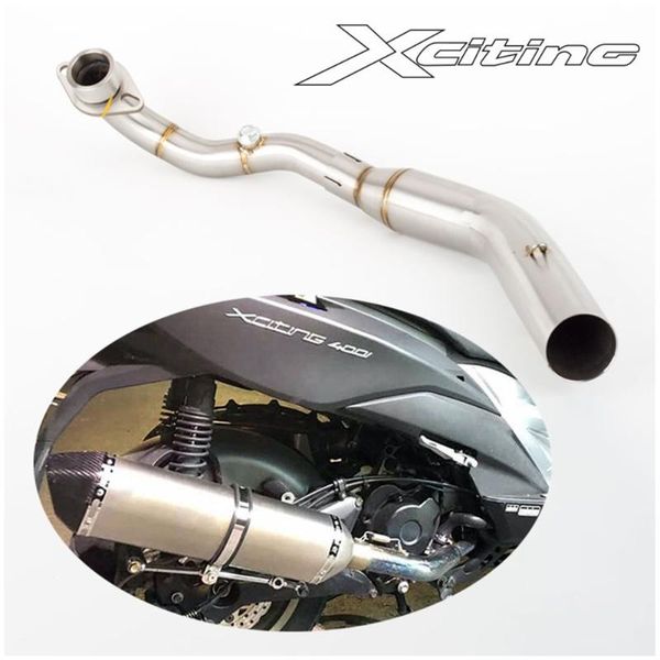 

motorcycle exhaust system for kymco xciting400 motrocycle header slip on 51 mm muffler pipe