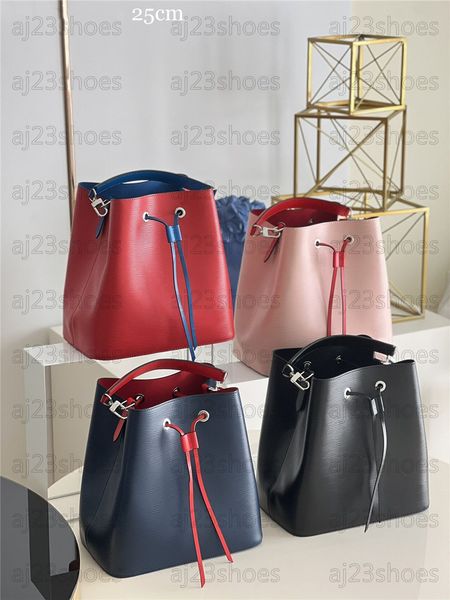 

epi leather neonoe bucket bag m54366 drawstring bb mm luxurys designers bags large capacity versatility business shopping hobo women designe