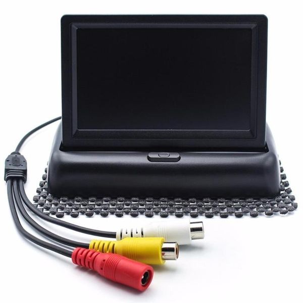 

car video professional 4.3inch foldable reverse reversing rearview digital lcd display monitor screen accessories supplies product