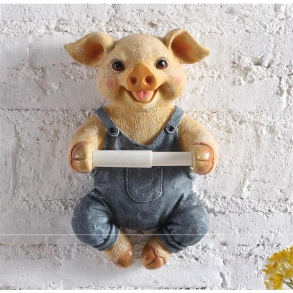 

creative cute cartoon tissue box bathroom living room multi-function roll holder punch-hanger shar pei toilet paper cl51405 holders