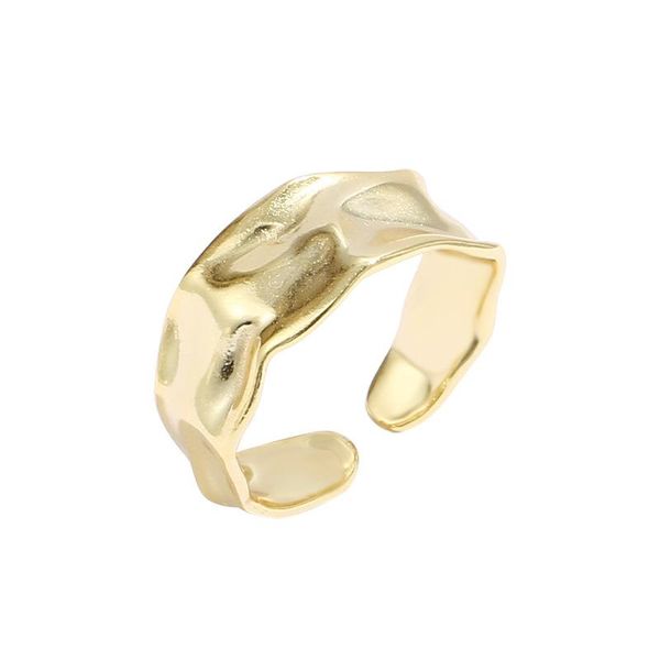 

cluster rings s'steel ring for women 925 sterling silver geometric trendy minimalist gold anelli anillos plata para mujer jewellery, Golden;silver