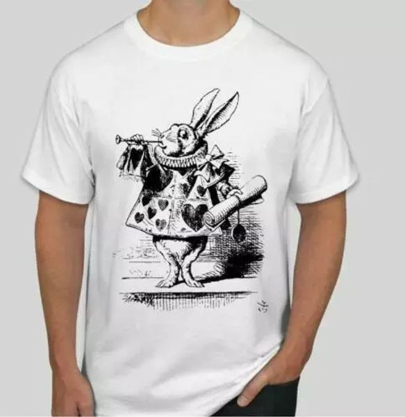 

pat the bunny t shirt tee alice in wonderland rabbit music punk, White;black